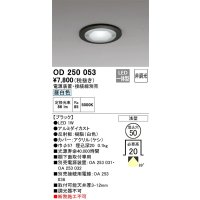 オーデリック　OD250053　ダウンライト φ50 非調光 電源装置・接続線別売 LED一体型 昼白色 浅型 ブラック