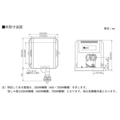 画像4: 荏原製作所　25x25HPJS6.25　HPJS型 浅井戸専用ジェットポンプ 250W 三相200/220V 60Hz ♪