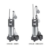 荏原製作所　【40DWSA5.15SA+40DWSJ5.15SA】 樹脂製汚水・雑排水用水中ポンプ 単相 50Hz DWSA型＋DWSJ型セット ♪