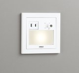 オーデリック　OB255031P1　フットライト LED一体型 非調光 電球色 コンセント付 明暗センサ付 ホワイト ￡