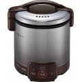 ガス炊飯器 リンナイ　【RR-050VQ-DB プロパン用】　こがまる VQシリーズ 電子ジャー付 1〜5合 ダークブラウン ガス用ゴム管別売 ［♭■］