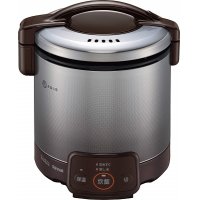 ガス炊飯器 リンナイ　【RR-050VQ-DB プロパン用】　こがまる VQシリーズ 電子ジャー付 1〜5合 ダークブラウン ガス用ゴム管別売 ［♭■］