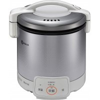 ガス炊飯器 リンナイ　【RR-050VQ-W 都市ガス用】　こがまる VQシリーズ 電子ジャー付 1〜5合 グレイッシュホワイト ガス用ゴム管別売 ［♭■］
