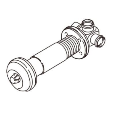 画像1: リンナイ ガスFF暖房機オプション　FOT-084K　ウォールトップ φ35用 140〜300mm [■]