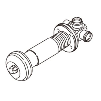 画像1: リンナイ ガスFF暖房機オプション　FOT-086K　ウォールトップ φ35用 400〜600mm [■]