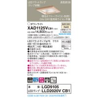 パナソニック　XAD1125VCB1(ランプ別梱)　ダウンライト 天井埋込型 LED(温白色) 高気密SB形 集光24度 調光(ライコン別売) 埋込穴□100 白木枠