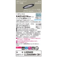 パナソニック　XAD1431NCB1(ランプ別梱)　傾斜天井用ダウンライト 天井埋込型 LED(昼白色) 美ルック 集光24度 調光(ライコン別売) 埋込穴φ100 ブラック
