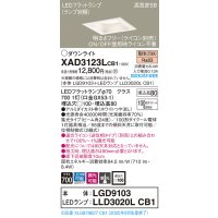 パナソニック　XAD3123LCB1(ランプ別梱)　ダウンライト 天井埋込型 LED(電球色) 高気密SB形 集光24度 調光(ライコン別売) 埋込穴□100 ホワイト