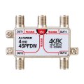 マスプロ電工　4SPFDW　4分配器 全端子電流通過型 双方向・VU・BS・CS 3224MHz 4K8K対応