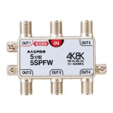 マスプロ電工　5SPFW　5分配器 1端子電流通過型 双方向・VU・BS・CS 3224MHz 4K8K対応