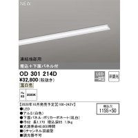 オーデリック　OD301214D(LED光源ユニット別梱)　ベースライト LED一体型 非調光 温白色 連結端部用 埋込穴1155×50