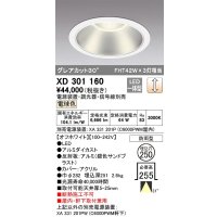 オーデリック　XD301160　ダウンライト 埋込穴φ250 電源装置・調光器・信号線別売 LED一体型 電球色 高天井用 防雨型 オフホワイト
