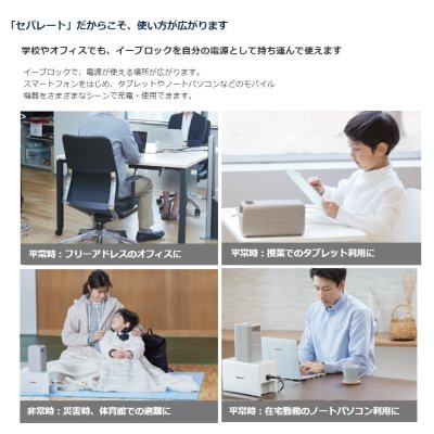 画像6: パナソニック　PQB0311A　イーブロック 可搬型バッテリー 蓄電容量304Wh ※受注生産品 [§∽]