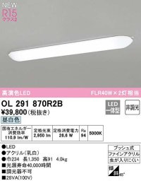 オーデリック　OL291870R2B　キッチンライト 非調光 LED一体型 昼白色
