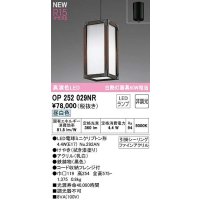 オーデリック　OP252029NR(ランプ別梱)　ペンダントライト 非調光 和風 LEDランプ 昼白色 フレンジタイプ 拭き漆