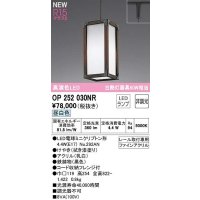 オーデリック　OP252030NR(ランプ別梱)　ペンダントライト 非調光 LEDランプ 昼白色 プラグタイプ 拭き漆