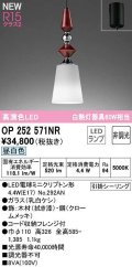 オーデリック　OP252571NR(ランプ別梱)　ペンダントライト 非調光 LEDランプ 昼白色 フレンジタイプ 拭き漆