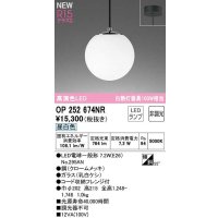 オーデリック　OP252674NR(ランプ別梱)　ペンダントライト 非調光 LEDランプ 昼白色 フレンジタイプ クロームメッキ