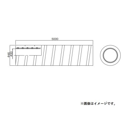 画像1: ダイキン　KPMH997B05　ハウジングエアコン 加湿用ホース（高断熱） 5m入（内径φ30） 別売品 （KPMH997A05）の後継品 [♪▲]