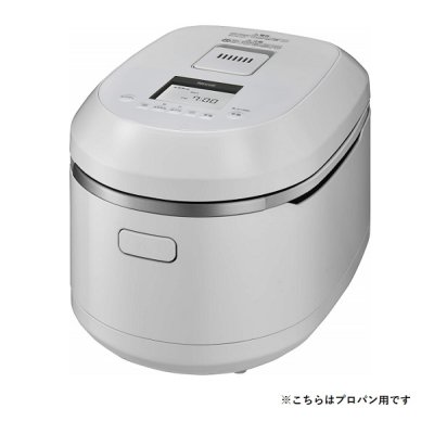 画像1: リンナイ 【RR-055MTT-MW プロパン用】 ガス炊飯器 タイマー・ジャー機能付 0.5〜5.5合 マットホワイト 専用ガスコード別売 AC100V ※受注生産品 [■§]