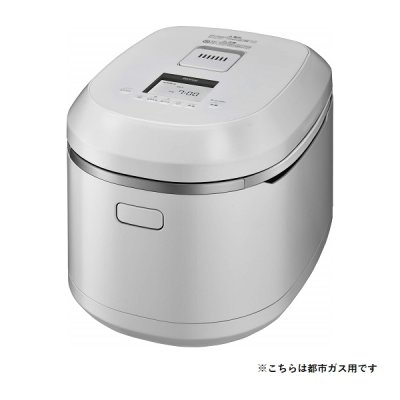 画像1: リンナイ 【RR-100MTT-MW 都市ガス用】 ガス炊飯器 タイマー・ジャー機能付 1〜11合 マットホワイト 専用ガスコード別売 AC100V ※受注生産品 [■§]