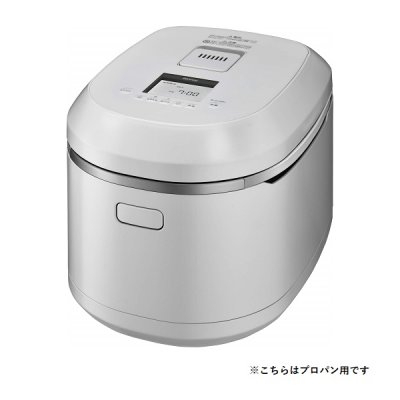 画像1: リンナイ 【RR-100MTT-MW プロパン用】 ガス炊飯器 タイマー・ジャー機能付 1〜11合 マットホワイト 専用ガスコード別売 AC100V ※受注生産品 [■§]