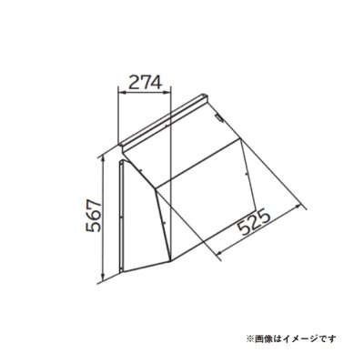 画像1: 日立　SP-BF-CF-SS　エアコン 部材 吹出口フード ステンレス製 ※受注生産品 [(^^)§]