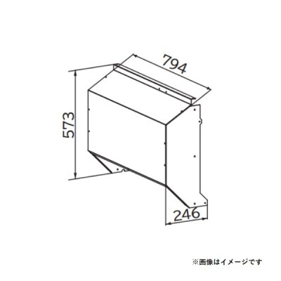 画像1: 日立　SP-BF-DB-SS　エアコン 部材 背面吸込フード ステンレス製 ※受注生産品 [(^^)§]