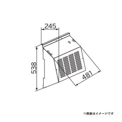 画像1: 日立　SP-BF-HF-SS　エアコン 部材 吹出口フード ステンレス製 ※受注生産品 [(^^)§]