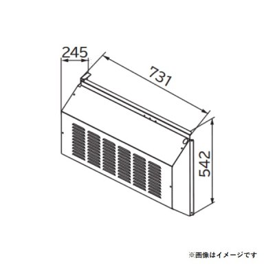 画像1: 日立　SP-BF-MB-SS　エアコン 部材 背面吸込フード ステンレス製 ※受注生産品 [(^^)§]