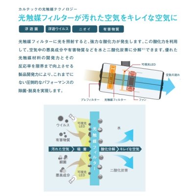 画像4: カルテック　KL-S01-W　光触媒除菌脱臭機 スポットタイプ SPOT AIR (スポットエアー) ホワイト [♭∽]