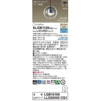 パナソニック　XLGB1120CQ1(ランプ別梱)　ペンダント 埋込穴φ70 LED(温白色 昼光色) 光色切替 天井半埋込吊下型 拡散 LEDフラットランプ交換型