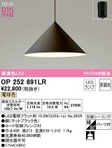 オーデリック　OP252891LR(ランプ別梱)　ペンダントライト 非調光 LEDランプ 電球色 フレンジタイプ マットブラック