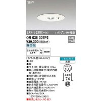 オーデリック　OR036307P2　非常灯・誘導灯 埋込穴φ100 リモコン別売 LED一体型 昼白色 浅型 低天井・小空間用(〜3m) ホワイト