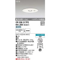 オーデリック　OR036317P2　非常灯・誘導灯 埋込穴φ100 リモコン別売 LED一体型 昼白色 浅型 低天井用(〜3m) ホワイト
