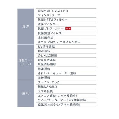 画像3: ダイキン　ACKB70Z-S　UV加湿ストリーマ空気清浄機 (〜31畳) 2WAY給水方式 本体:ライトグレー 前面パネル:シルバー (ACKB70Y Sの後継品)[♪■【個人後払いNG】]