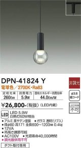 大光電機(DAIKO) DPN-41824Y ペンダント 非調光 電球色 LED・電源内蔵 プラグタイプ 黒