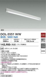 大光電機(DAIKO) DOL-5551WW(ランプ別梱) ベースライト 軒下用 非調光 昼白色 電源内蔵 LED 箱型 防雨形 白