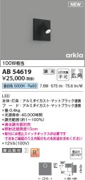 コイズミ照明 AB54619 ブラケット 埋込穴□90×97 調光 調光器別売 LED一体型 昼白色 埋込取付 広角 マットブラック
