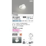 コイズミ照明 AB54965 スポットライト 非調光 LED 昼白色 直付・壁付取付 フランジ 散光 ファインホワイト