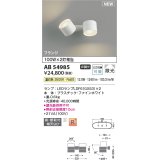 コイズミ照明 AB54985 スポットライト 非調光 LED 温白色 直付・壁付取付 フランジ 散光 ファインホワイト