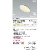 コイズミ照明 AD1225W35 ダウンライト 埋込穴φ100 調光 調光器別売 LED一体型 温白色 高気密SB形 傾斜・ウォールウォッシャー 防雨・防湿型 パウダリーホワイト