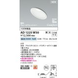 コイズミ照明 AD1225W50 ダウンライト 埋込穴φ100 調光 調光器別売 LED一体型 昼白色 高気密SB形 傾斜・ウォールウォッシャー 防雨・防湿型 パウダリーホワイト