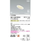 コイズミ照明 AD1245W35 ダウンライト 埋込穴φ75 調光 調光器別売 LED一体型 温白色 高気密SB形 傾斜・ウォールウォッシャー 防雨・防湿型 パウダリーホワイト