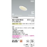 コイズミ照明 AD1245W35 ダウンライト 埋込穴φ75 調光 調光器別売 LED一体型 温白色 高気密SB形 傾斜・ウォールウォッシャー 防雨・防湿型 パウダリーホワイト