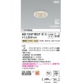 コイズミ照明 AD1247W27 ダウンライト 埋込穴φ75 調光 調光器別売 LED一体型 電球色 高気密SB形 ベース 拡散 防雨・防湿型 パウダリーホワイト