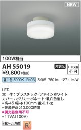 コイズミ照明 AH55019 シーリング 非調光 LED一体型 昼白色 引掛シーリング ファインホワイト