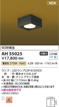 コイズミ照明 AH55025 和風照明 シーリング 非調光 LED 電球色 竹
