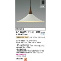コイズミ照明 AP54859 ペンダント 非調光 LED 電球色 フランジタイプ マットファインホワイト