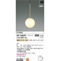 コイズミ照明 AP54893 ペンダント 非調光 LED一体型 電球色 フランジタイプ 金色メッキヘアラインマット